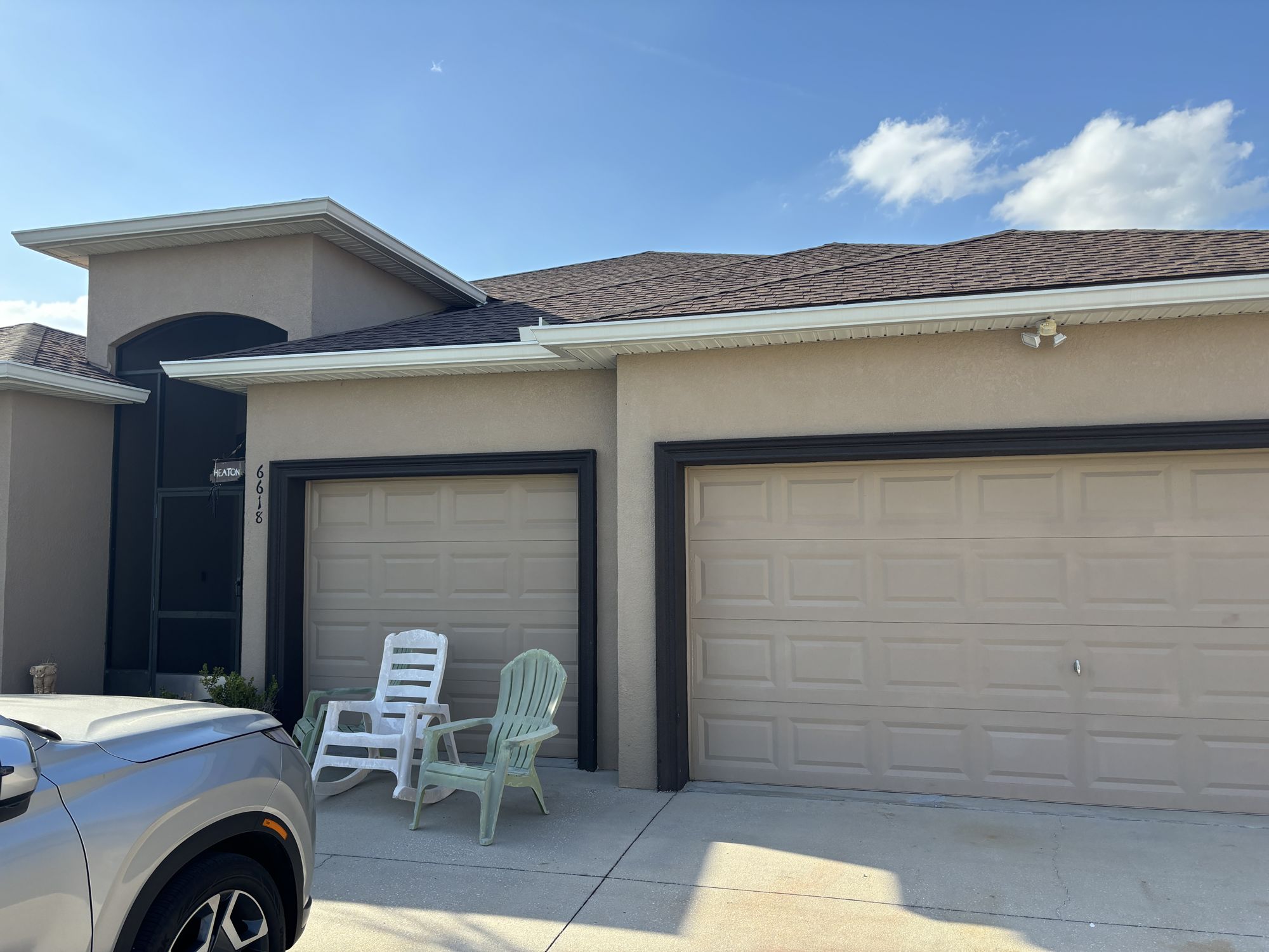 Florida home with a newly installed roof